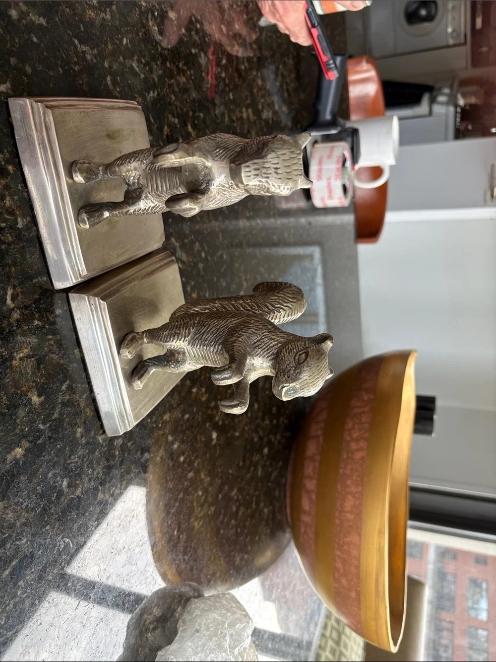 Silver Animal Bookends - Decorative Home Wall Decor